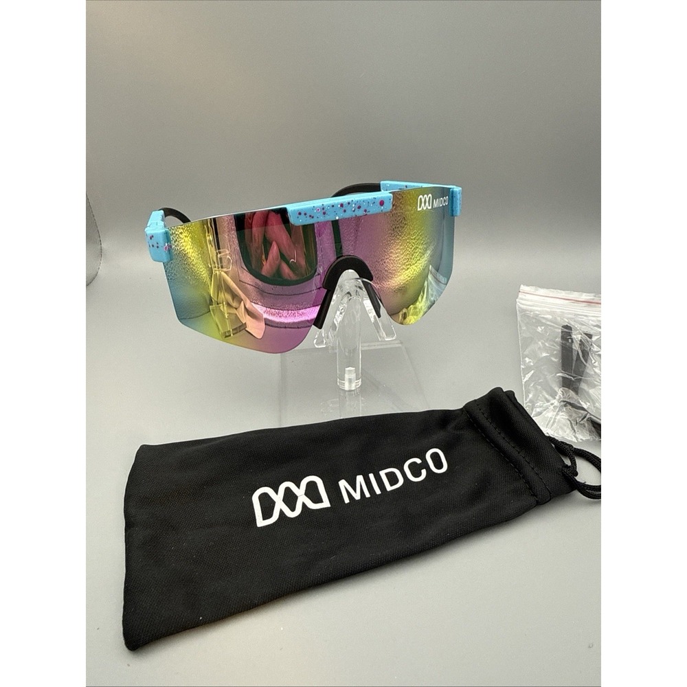 MIDCO Viper Sunglasses Polarized Sunglasses UV400- Brand new w/travel bag +ears